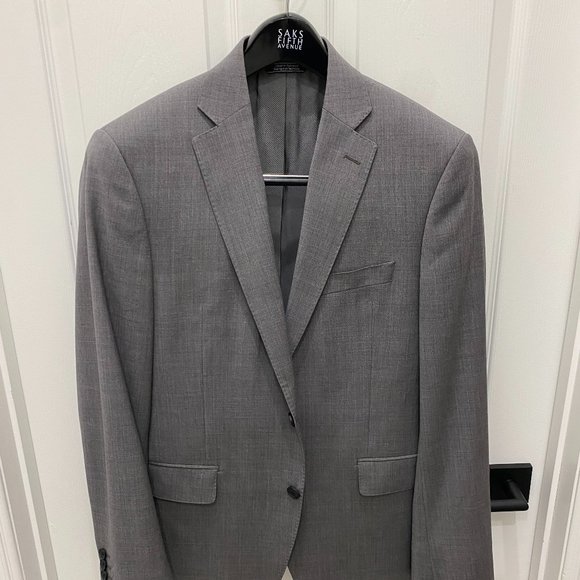 Saks Fifth Avenue Gray Blazer Slim Fit 40R